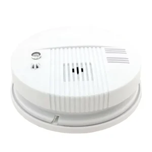 AC DC Dual Power Wired Interconnectable Smoke Detector Fire Protection Alarm