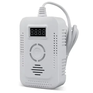 AC90~240V Combustible Gas Detector with Vocal Alert for Home Kitchen Safety