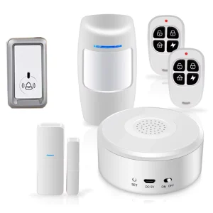 AG Security New Design WiFi RF433 Smart Home Security Alarm System Kit with Motion Detector Door Sensor Tuya Smart Gateway
