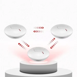 AJ-765 RF 433MHz Interlinked Photoelectric Smoke Detector with 10-Year Battery AS3786 and EN14604 Certified