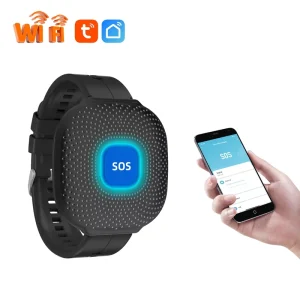 ANGUS Tuya Wifi Panic Button SOS Wristwatch Elderly Alarm Band Emergency Call Button Smart Elderly Pager Wireless Alarm System