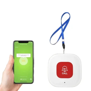 ANGUS WiFi Caregiver SOS Call Button Elderly Home Monitoring Pager Notification Seniors Alert System Phone App Emergency Call