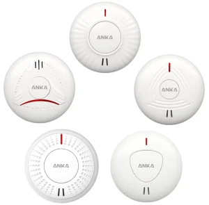 ANKA Commercial EN14604 Certified Wireless Smoke Detector Home Security Alarms System Fire Sensor for Household Use