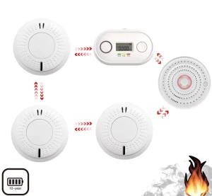 ANKA Wireless Security Alarms Smoke Heat Co Detector Fire Alarm System Home Photoelectric Intercnonned Smoke Detector