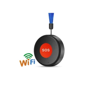 APP Controlled SOS Button Wireless Emergency Call for Elderly Disabled or Home Safety Black Color Tuya WiFi SOS Alarm