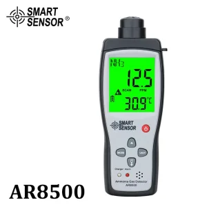 AR8500 Handheld Smart Sensor NH3 Detector Meter 0 100PPM Range Gas Monitoring Tester Ammonia Sound Light Alarm Gas Analyzers