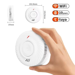 ARIZA Smart Security Alarms TUV EN14604 WIFI Tuya Smoke Alarm Battery Operated Interconnected Smoke Detector