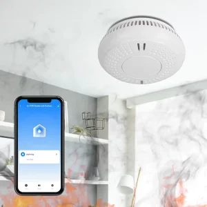 AS3786 EN14604 Luid 85 Draadloos Koppelbare Melders 10 Jarige Battery Smoke Sensor Detector 3V Battery Powered Smoke Detector