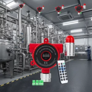 ATEX CE Certification Catalytic Fixed Ethylene Methane Leak Detector Factory Price C2H2 CH4 Combustible Gas Detector