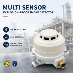 ATEX IP66 Explosion-Proof Combination Smoke and Heat Detector for Chemical Plants