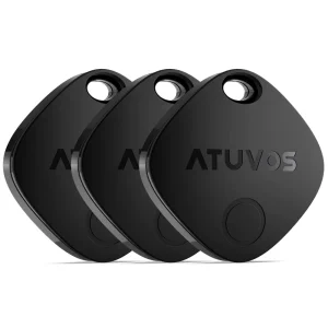 ATUVOS MFI Listed IP67 Smart GPS Tracker Locator Anti Lost Fitness Key Ring Remote Control Kids Available
