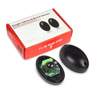 Active Single-Beam Photoelectric Infrared Barrier Detector for Gate, Door, and Window Alarm System