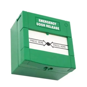 Addressable SDPT Single Pole Resettable Green Call Point Fire Alarm Emergency Panic Door Release Exit Button Switch ABS