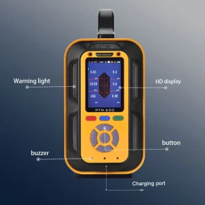 Advanced Portable Multi Gas Detector 24 in 1 with Pump Technology High Accuracy 5400mAh Battery Sound Alarm