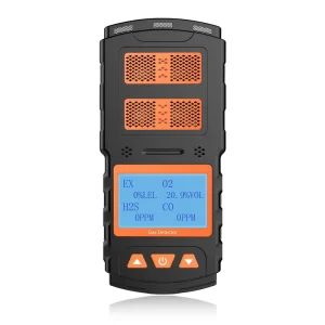 Aikesi Portable 4in1 Multi-Gas Detector Digital Biogas Analyzer Household Use Rechargeable Lithium Battery Combustible Leak