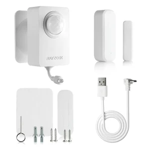 Air Conditioner Energy Saver Controller with Human Motion, Window, and Door Sensors