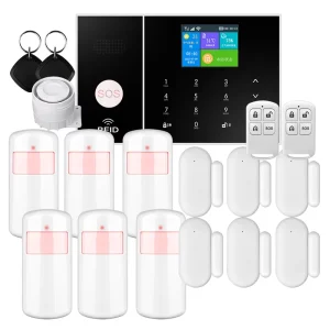 Alarm Burglar System Wireless GSM for Home Security WiFi Wireless SOS One click First Aid Smart Life App Control