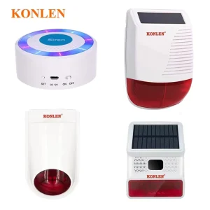 Alarm Kit Solar Strobe Alarm 433MHz Wireless Siren Horn Flash Light 2G 4G WiFi GSM Smart Home Security System Indoor Outdoor ABS