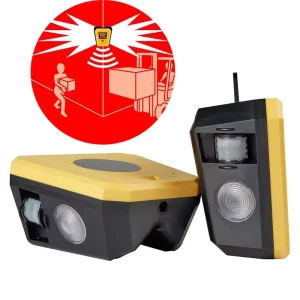 Anti-Collision Blind Corner Safety System with Infrared Motion Sensor and Audible Visual Alarm for Warehouse Storage Racks
