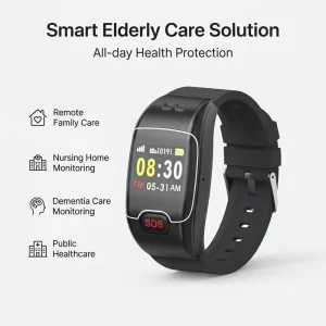 Anti Lost Health Elderly Care Products Safety Alerts L58 Pro Smartwatch for Dementia Patients Real Time Location & Geo Fencing