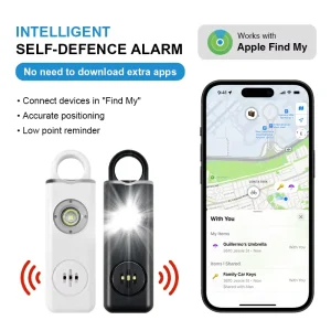Anti Lost Rechargeable Personal Safety Alarm Keychain SOS Emergency Panic Alarm for Elderly Child