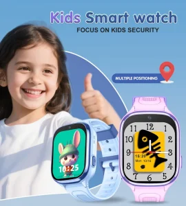 Anti Lost Sos Calling 4G Gps Kids Security Watch IPX7 Waterproof Smart Kids Gps Watch and Phone with GPS Tracker Alarm Clock