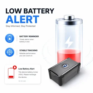 Anti-Theft Asset GPS Tracker with Low-Battery Alarm, T20 Tracking Device for Cargo Tracking