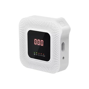 Apartment LPG Propane Methane Butane Natural Gas Leak Alarm Detector with Solenoid Valve