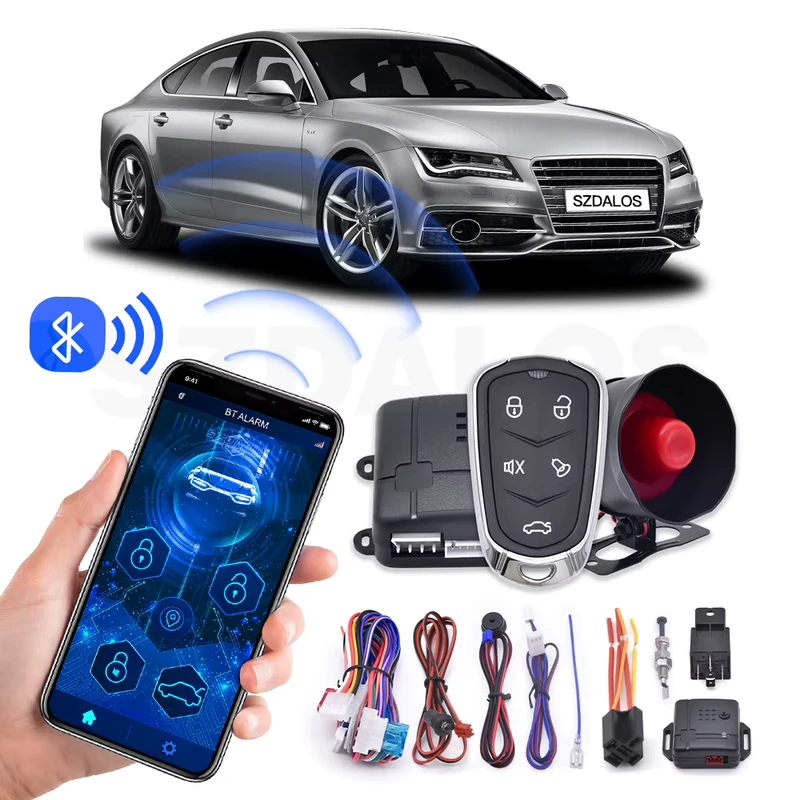 App Control BT Car Alarm Anti Theft Mobile Control Car Alarm Security System