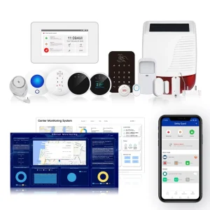App Control Smart Device for Door Window Alarm with Remote Control Commercial Wireless GSM WiFi Security Burglary Alarm System