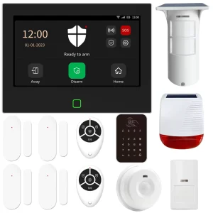 App Remote Mobile Wired/wireless Wifi Gsm Home Security Alarm System with Outdoor Motion Detector