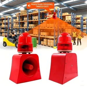 Audible and Visual Fire Alarm Siren and Safety Strobe System