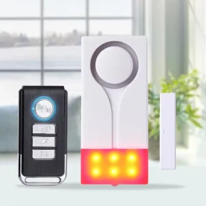 Audio Visual Anti Theft Alarm 108dB Remote Control Wireless Magnetic Sensor Security Alarm Door And Window Alarm