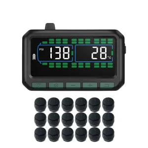 Auto 6/8/12/16/22-Wheel TPMS Android Tire Pressure Monitoring System, 433.92MHz, for Truck RV Trailer