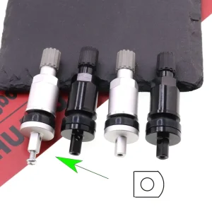 Automobile TPMS Aluminum Tire Valve Replacement Kit for Tubeless Tire Pressure Sensor Valve Stems