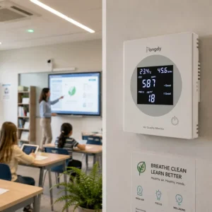 B-Level Modbus Indoor Air Quality Monitor for Business with PM2.5 CO2 VOC Temperature and RH Control