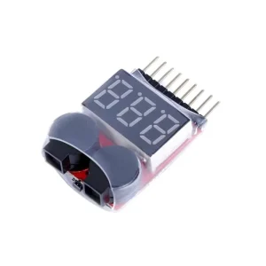 BB Model Aircraft Lithium Battery Detector with Battery Level Display and 1S-8S Low Voltage Alarm