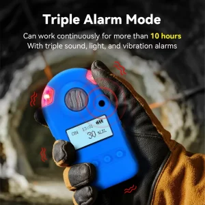 BH 90 Handheld Multi Gas Detector for CO2 High Accuracy Light Sound Vibration Alarm Portable Safety Device with 1 Year Warranty