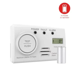 BSI Certification Stand alone Import Figaro Sensor Carbon Monoxide Alarm with Built in 3V Li Battery