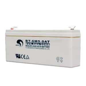 BT-6M5.0AT 6V 5Ah Rechargeable Battery for Fire Alarm Hosts Roller Shutter Doors UPS and Energy Storage