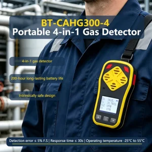 BT CAHG300 4 Portable 4 in 1 Combustible Toxic Gas Detector for Industrial Commercial Use