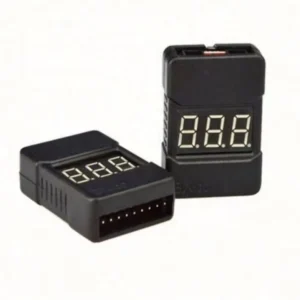 BX100 1-8S LiPo Battery Voltage Tester Low Voltage Buzzer Alarm Battery Voltage Checker with Dual Speakers
