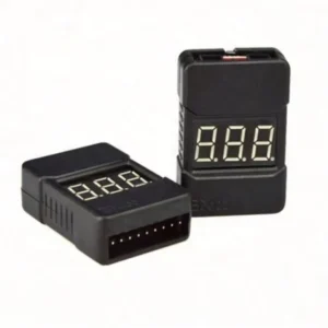 BX100 1 8S Lipo Battery Voltage Tester Low Voltage Buzzer Alarm Battery Voltage Checker with Dual Speakers