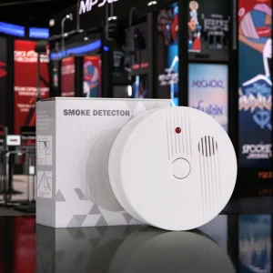 Battery-Operated 10-Year Photoelectric Smoke Detector Fire Alarm EN 14604 Certified 85 dB Alarm