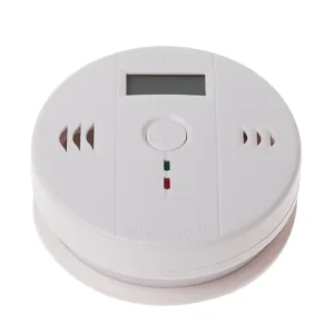 Battery-Operated Carbon Monoxide Detector with LCD Display