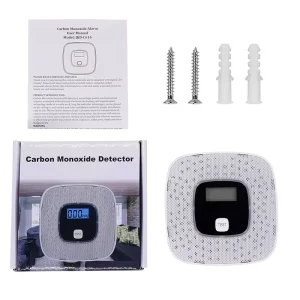 Battery-Operated Home CO Alarm System with Strobe Alarm