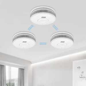 Battery-Operated Interconnected Photoelectric Smoke Detector, EN14604, 433MHz, 85dB