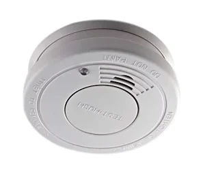 Battery Operated Smoke Detector Alarm with EN14604 Photoelectric Fire Alarm Detector for Home School Office