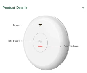 Battery Operated Standalone Smoke Detector Fire Alert Smoke Alarm Detector