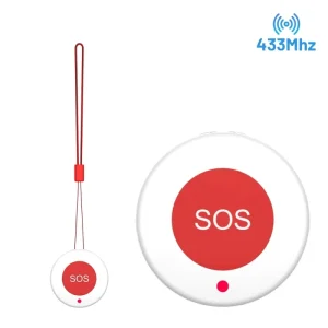 Battery-Operated Wireless 433MHz RF433 Personal Emergency Call SOS Alarm with Alert Button